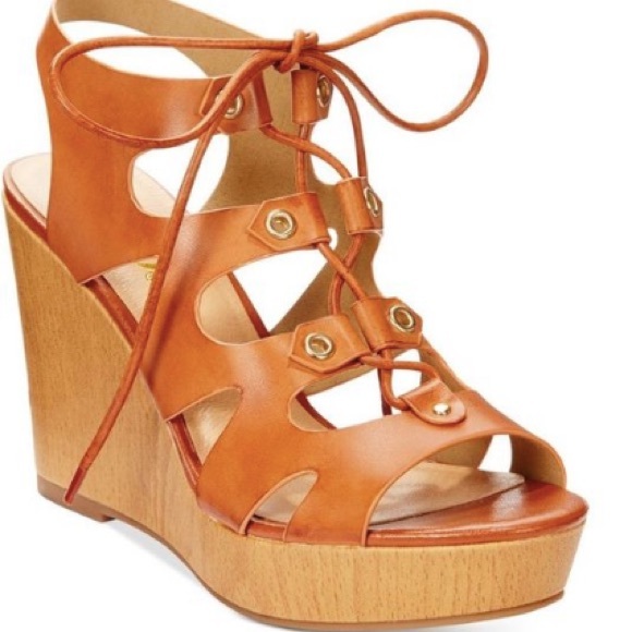 XOXO Shoes Xoxo Laceup Platform Wedge Gladiator Sandals Poshmark